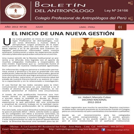 Boletin de antropologos n°06