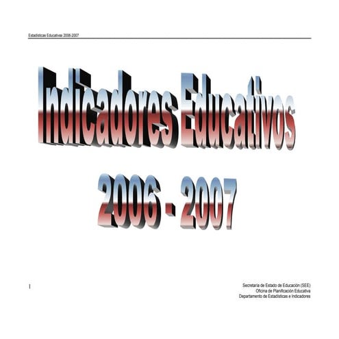Boletin De Indicadores 2006 07