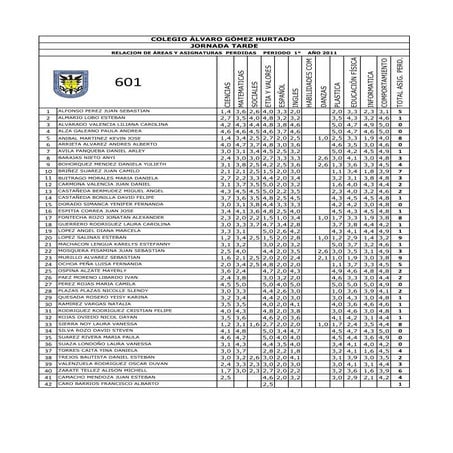 Boletin de informes academicos 1 p