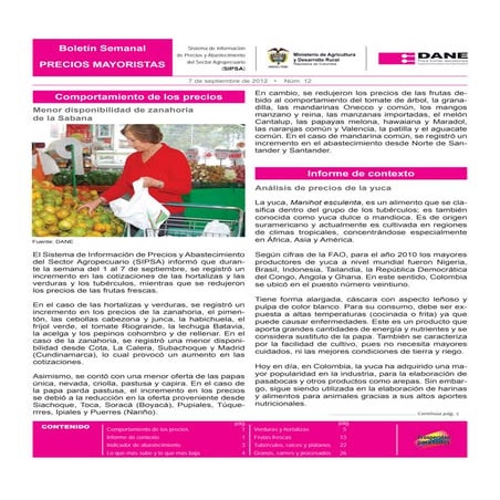 Boletin de precios mayoristas sep 1a sep 7