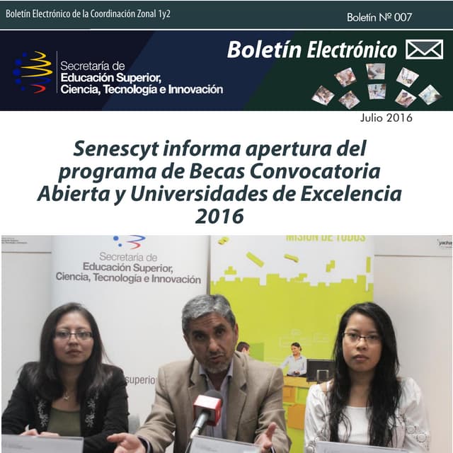 Boletin Electónico mes de Julio