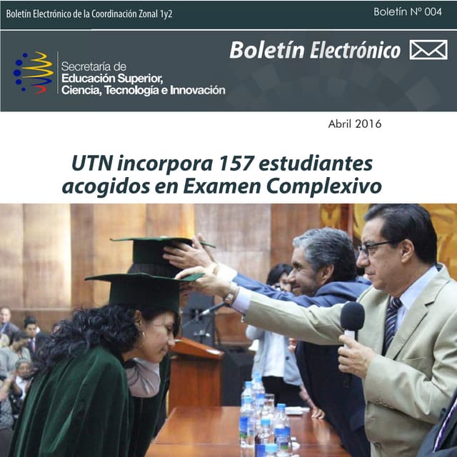 Boletin electrónico Mes de Abril Senescyt 