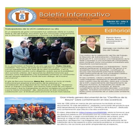 Boletin electronicoucn ed2n33