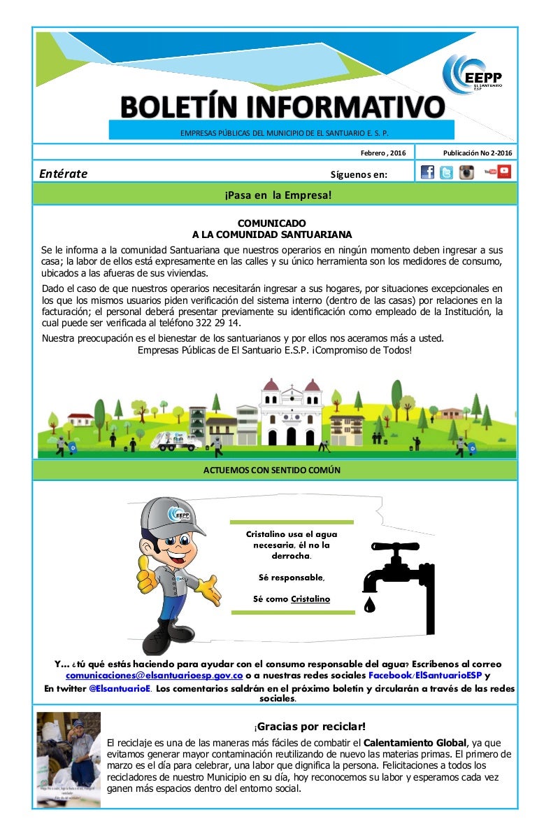 Boletin empresas publicas febrero