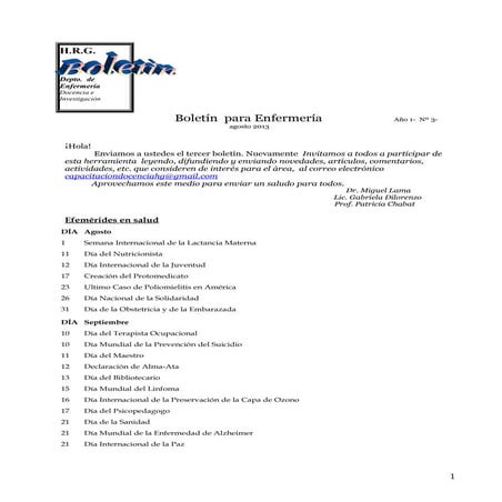 Boletin enfermeria nº3