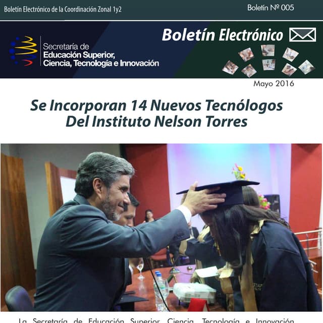 Boletin Electrónico Mes de Mayo Senescyt