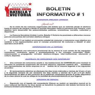 1er Boletin informativo comuna unid...