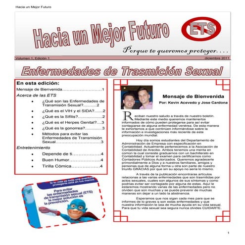 Boletín informativo de las (ets)