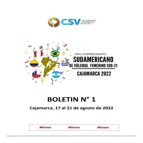 Sudamericano de voleibol sub 21 Cajamarca 2022