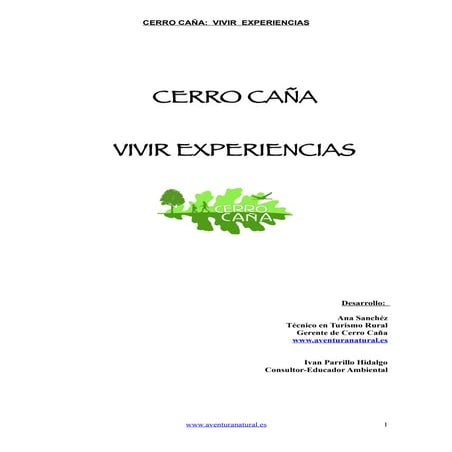 Boletin nº1 rutas en el guadiato