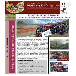  BOLETÍN "VOCES DE MUJERES FRENTE A...