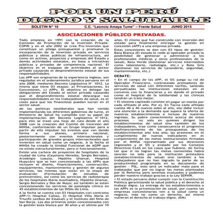 Boletin salud junio 2015