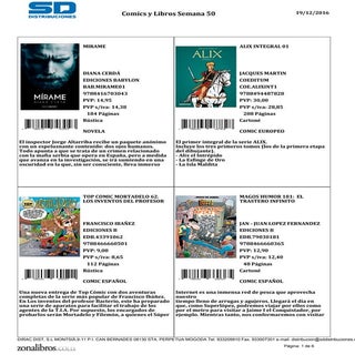 Próximas novedades en libros y cómi...