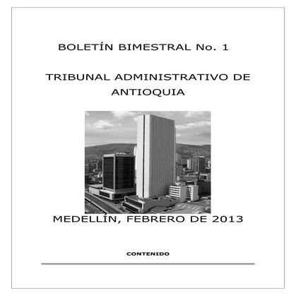 Boletín 001 de 2013