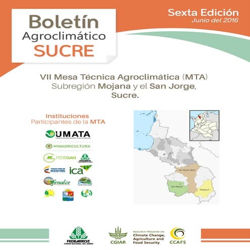 Boletín Agroclimático Sucre #6