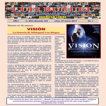 Boletín cine club "LUIS BUÑUEL"