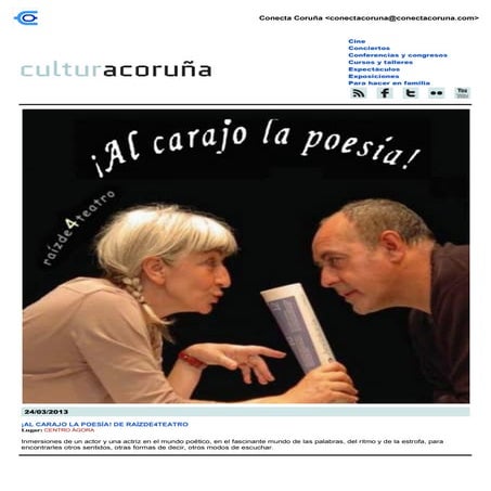 Boletín cultural del 22 al 24 de marzo