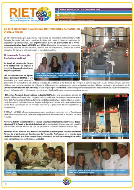 Boletín de noticias riet n° 8 – diciembre 2015