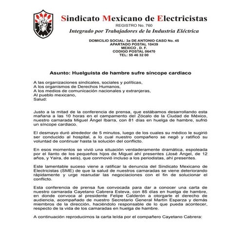 Boletín de prensa 19 jul 2010