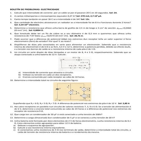 Boletín de problemas electricidade 2