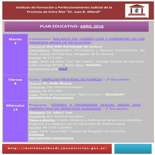 IA- Boletín de Actividades Abril 2016