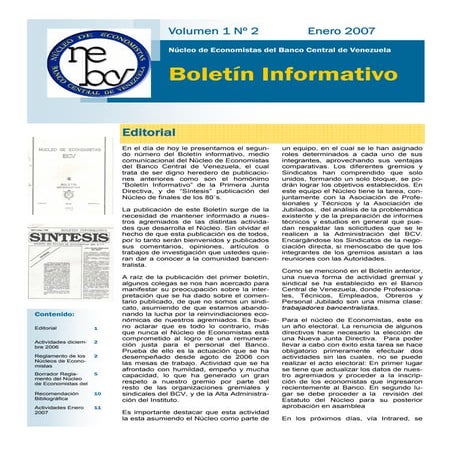 NEBCV Boletín informativo nº 2