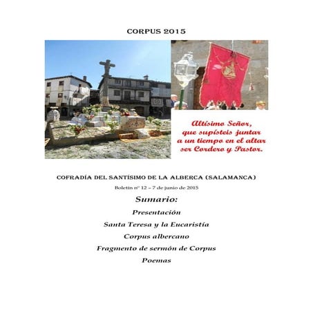 Boletín nº 12 corpus 2015