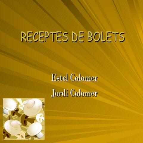 Anar a caçar bolets | PPT
