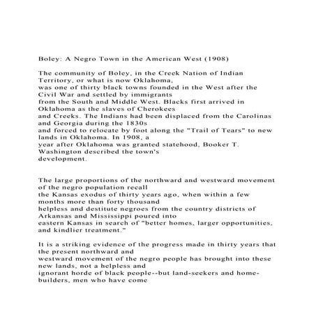 Boley A Negro Town in the American West (1908)  The commu.docx