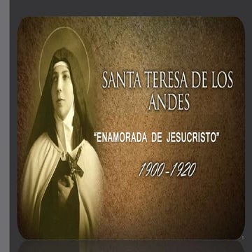 CICLASUR 2016 - BOLIVIA - "Teresa de Los Andes, enamorada de Jesucristo"