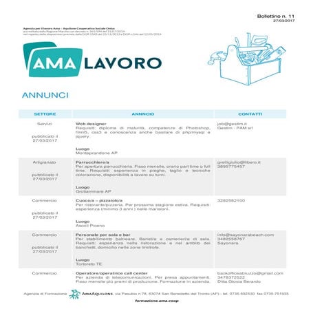 Bollettino SIL N. 11 - 17