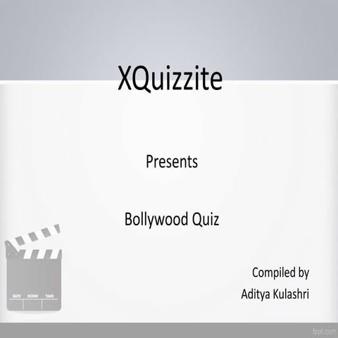 Bollywood quiz: Pre-lims and Finals