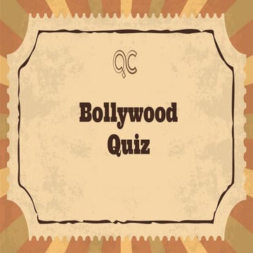 Bollywood Quiz' 25 - 19th March, 2025 - Quiz Club, NITW