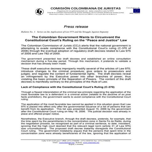 The Colombian Government Wants to Circumvent the Constitutional Court’s Rulin...