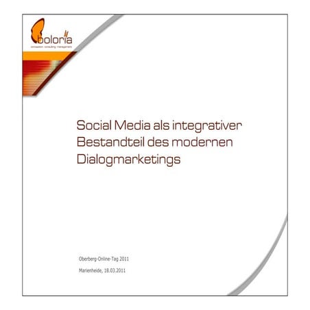 Social Media als integrativer Bestandteil des modernen Dialogmarketings