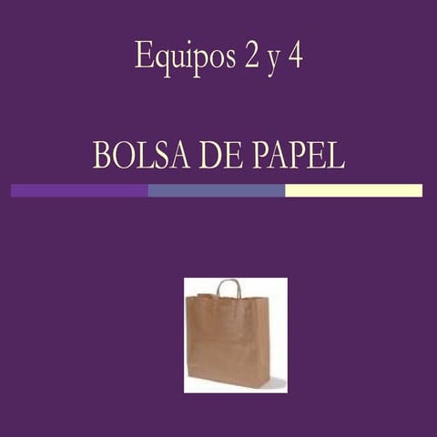 Bolsa De Papel Equipos 2 Y 4