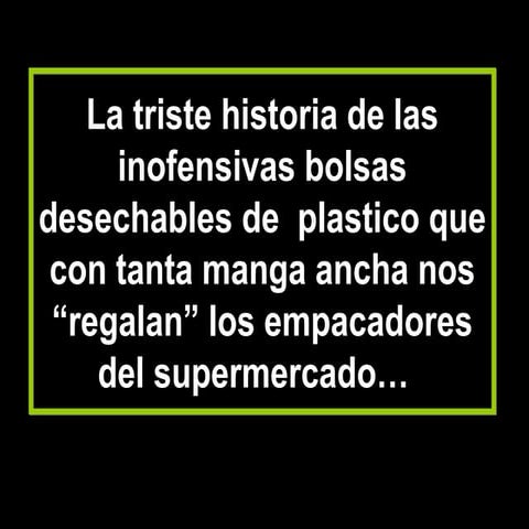 Bolsas de plastico