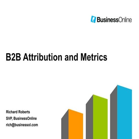 B2B Marketing Metrics and Attribution That Works