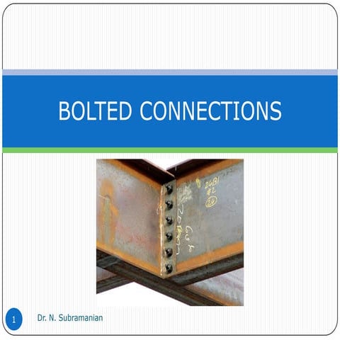 Bolted connections