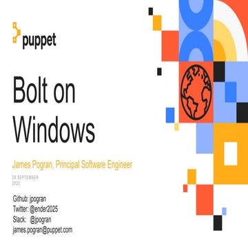 Bolt on Windows - James Pogran