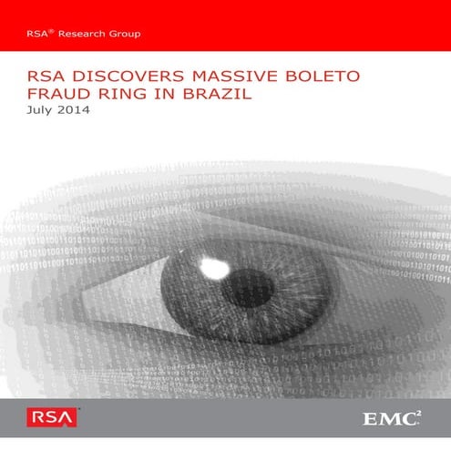 RSA Discovers Massive Boleto Fraud Ring in Brazil
