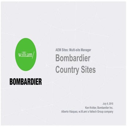 Bombardier adobe aem msm implementation