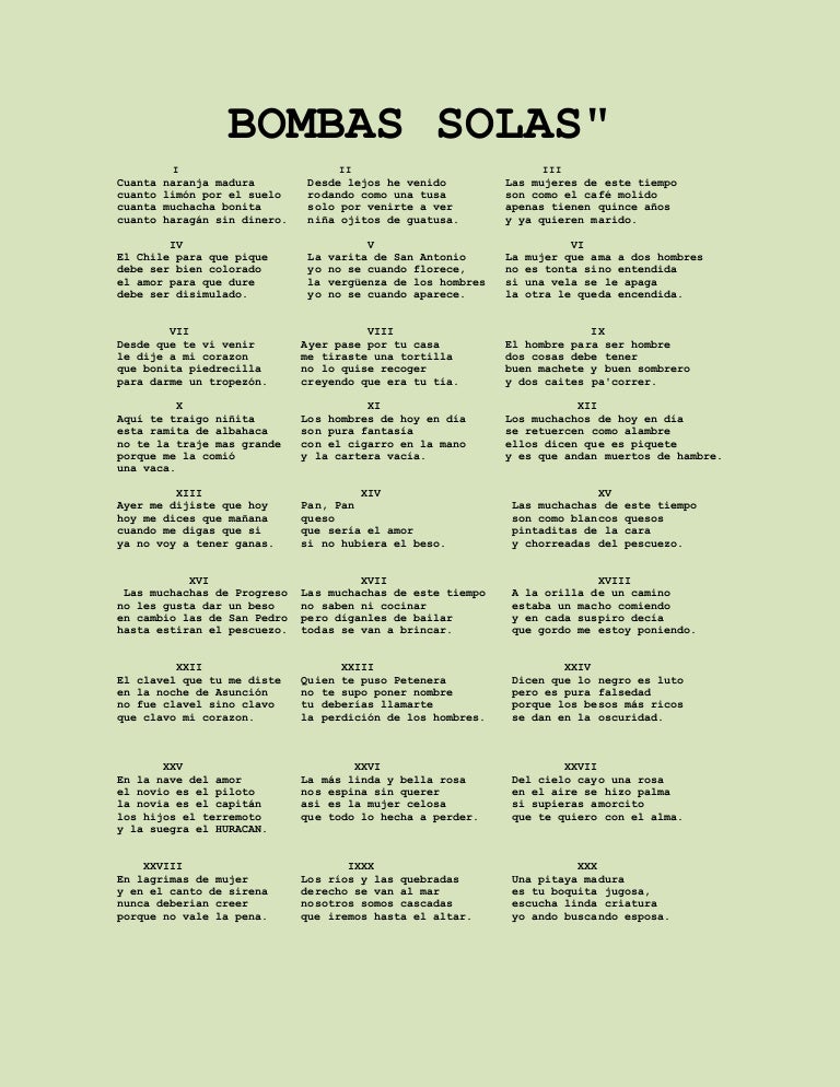 Bombas de Honduras