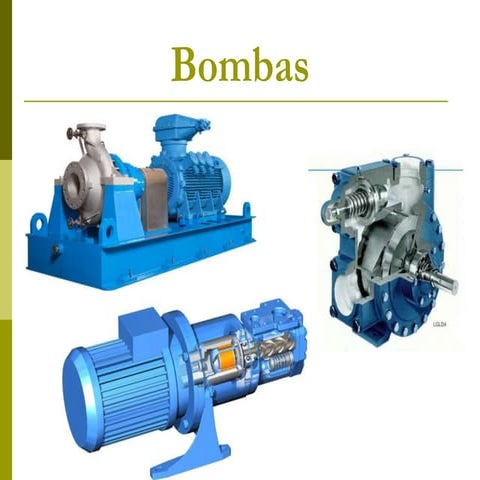Tipos de bombas operaciones | PPTX