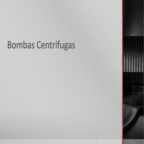 Bombas centrífugas
