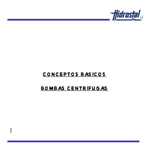 Bombas centrifugas