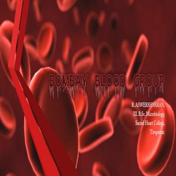 Bombay blood group