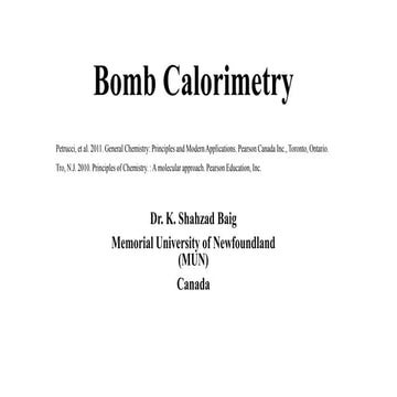 Bomb calorimetry 