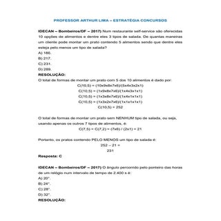 Prova Resolvida - Bombeiros/DF