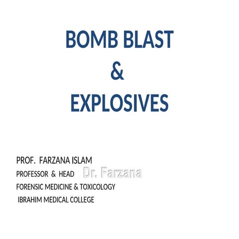 Blast Injury | PPTX